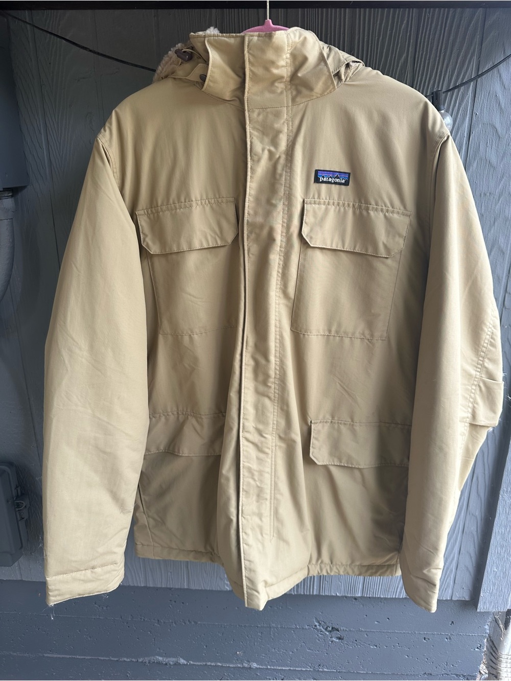 EUC XL Patagonia Men's Isthmus Parka Jacket - Mojave khaki beige